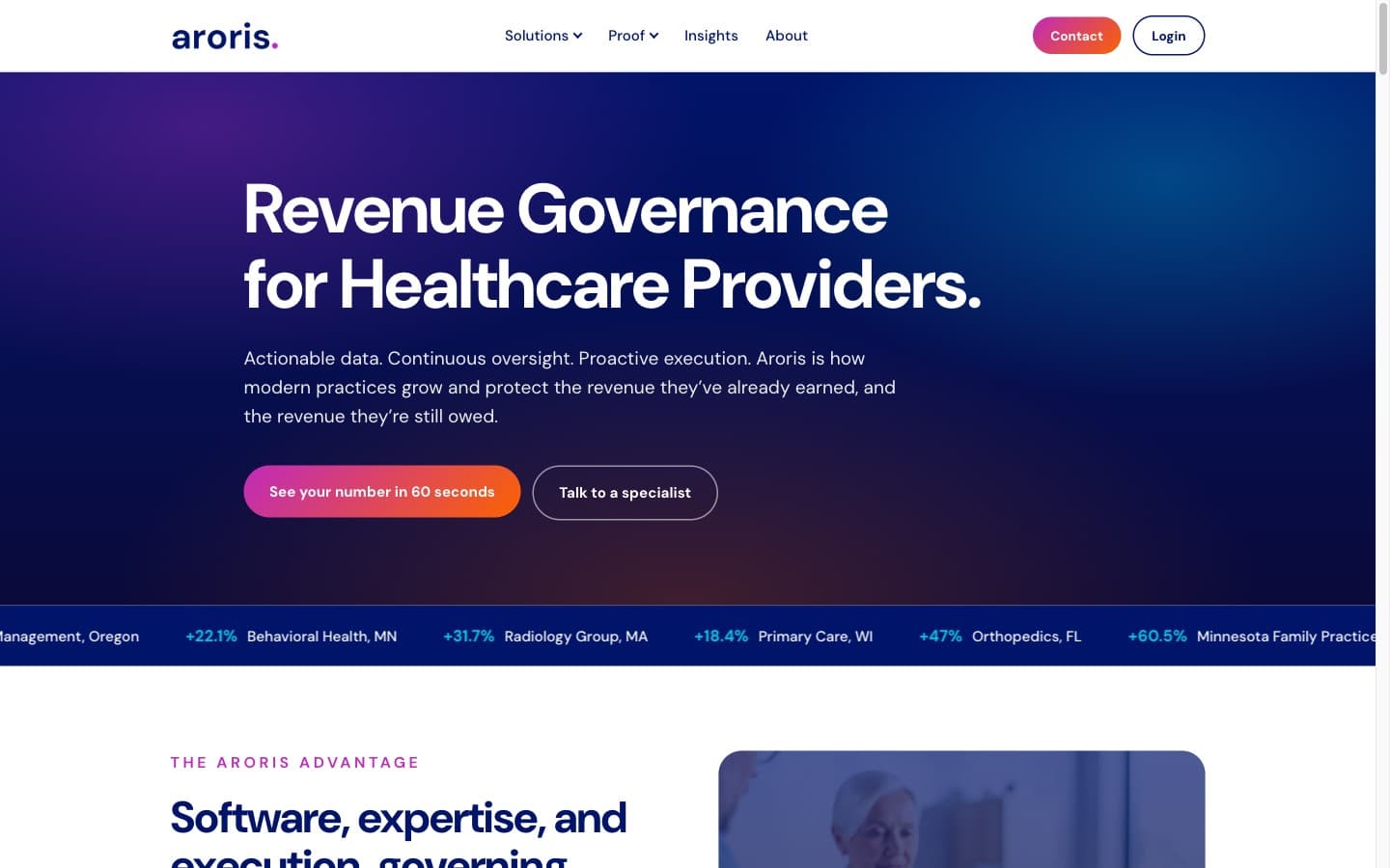 Marketing site rebuild — Healthcare